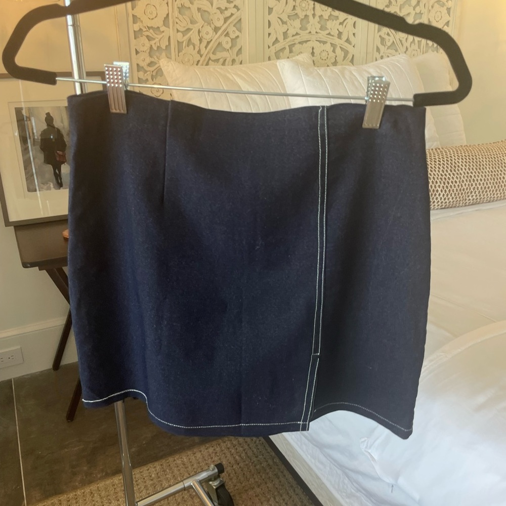 Y2K Jean-looking mini skirt